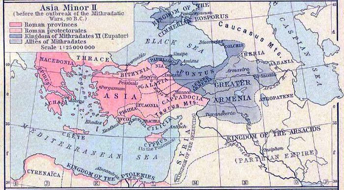 Azja Mniejsza w 90 r p.n.e