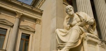 Herodot - posąg przed parlamentem wiedeńskim