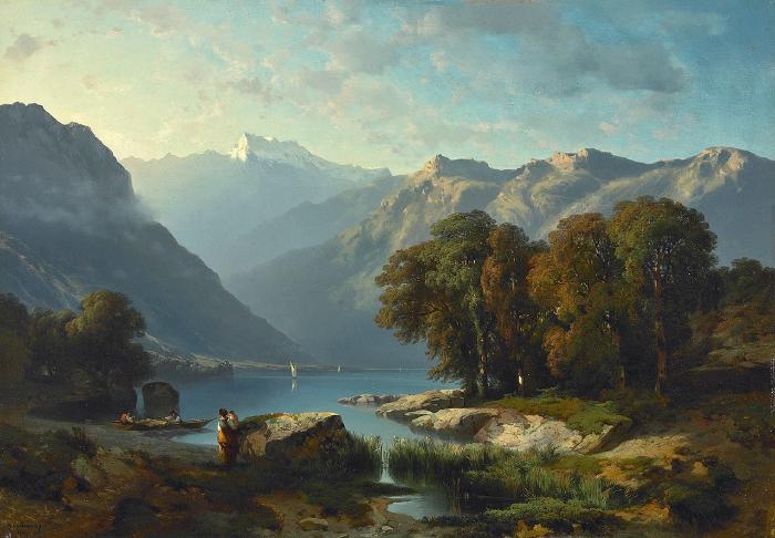 Widok na jezioro Leman