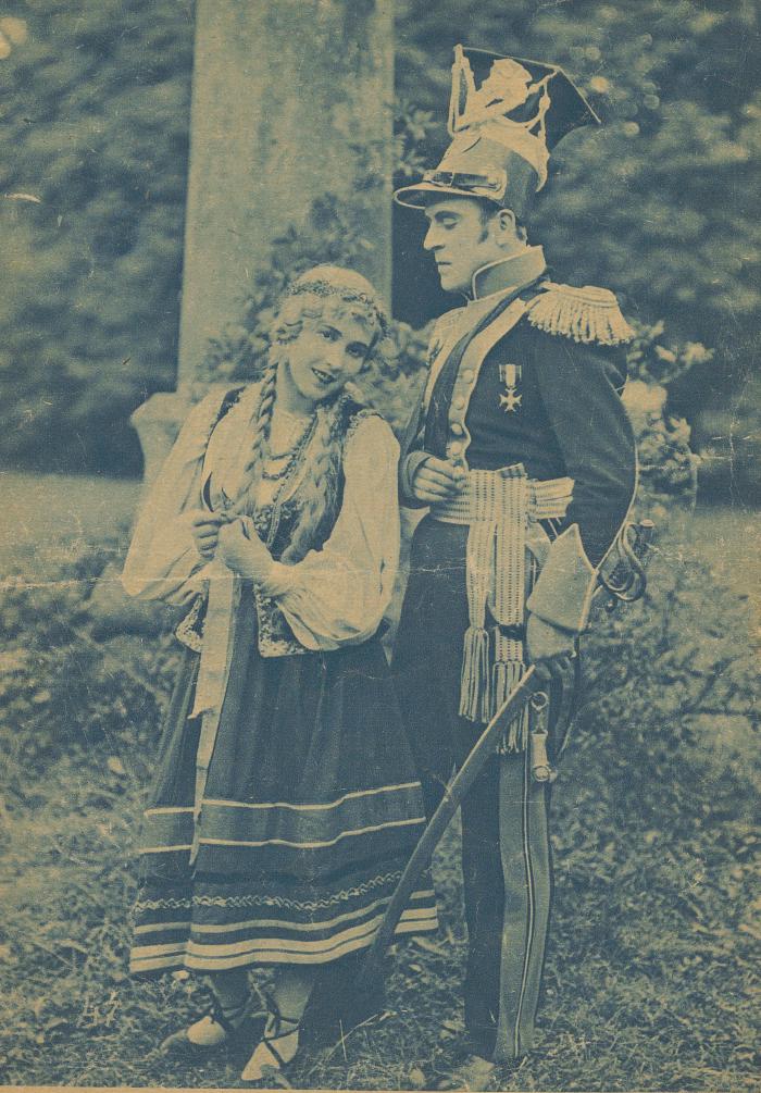 Tadeusz i Zosia - kadr z filmu Pan Tadeusz (1928)